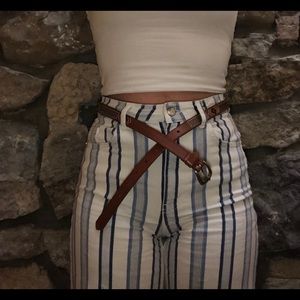 Tribal print belt